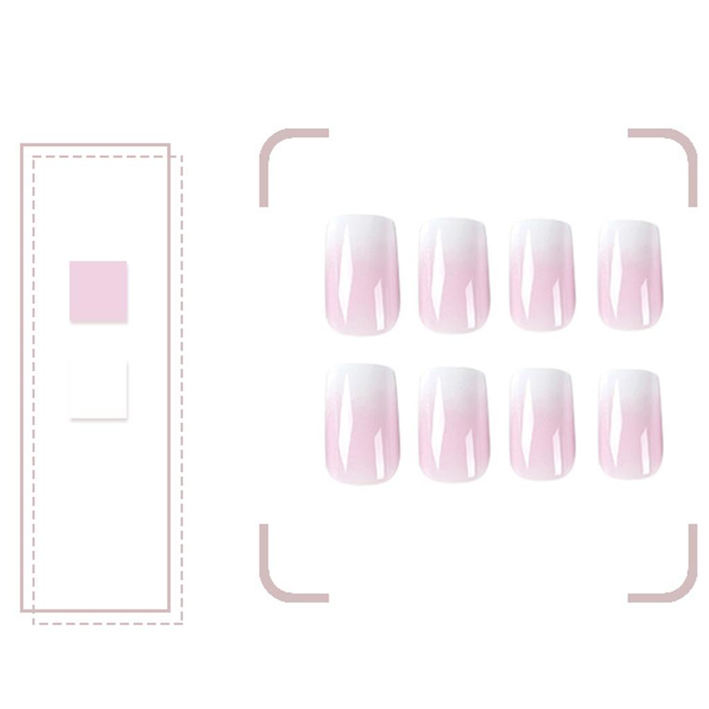 French-Style Artificial Nails with High Quality Resin Material for Nail Art School Home Use