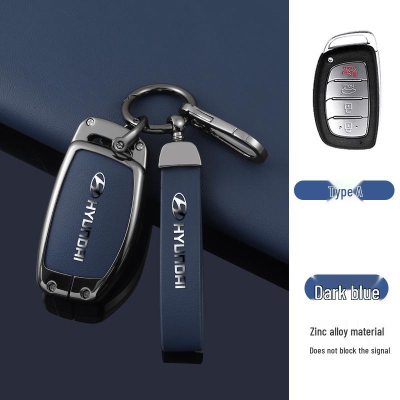 Key Cover Compatible with Beijing Hyundai Ix35, Elantra, Festa, Verna, Ix25, Santa Fe - Premium Men's Bag Case