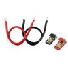 Complete Set of 2 Battery Cables with M8 Connectors 50cm Length 16mm2 5AWG for 12V For Car and Solar Batteries
