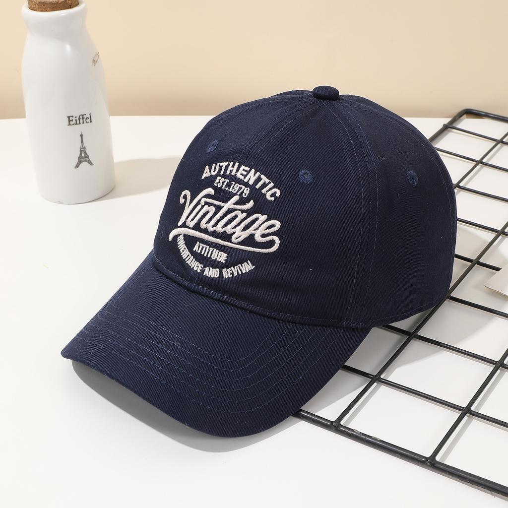 Men's Embroidered Letter Korean Version European and American Style Adjustable Baseball Cap, Daily Casual Outdoor Sports Outfit
