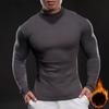 New Striped Long-sleeved T-shirt for Men Casual Thickened Cotton Health Household Sports Fitness Outdoor T-shirt for Men