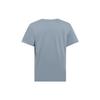 Nike Solid Color Logo Print Crew Neck T-Shirt Men Tops Blue AR5005-493