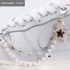 1PCS Luxurious Diamond DIY Heart Star Pearl Shoe Chain Punk Original Detachable Studded Pentagram Shoe Accessories Jewelry Penda
