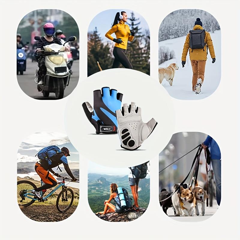 Half Finger Cycling Gloves Shock-absorption Breathable Mountain Bike MTB Gloves Cycling Accessories Road Bike Anti Slip Gloves