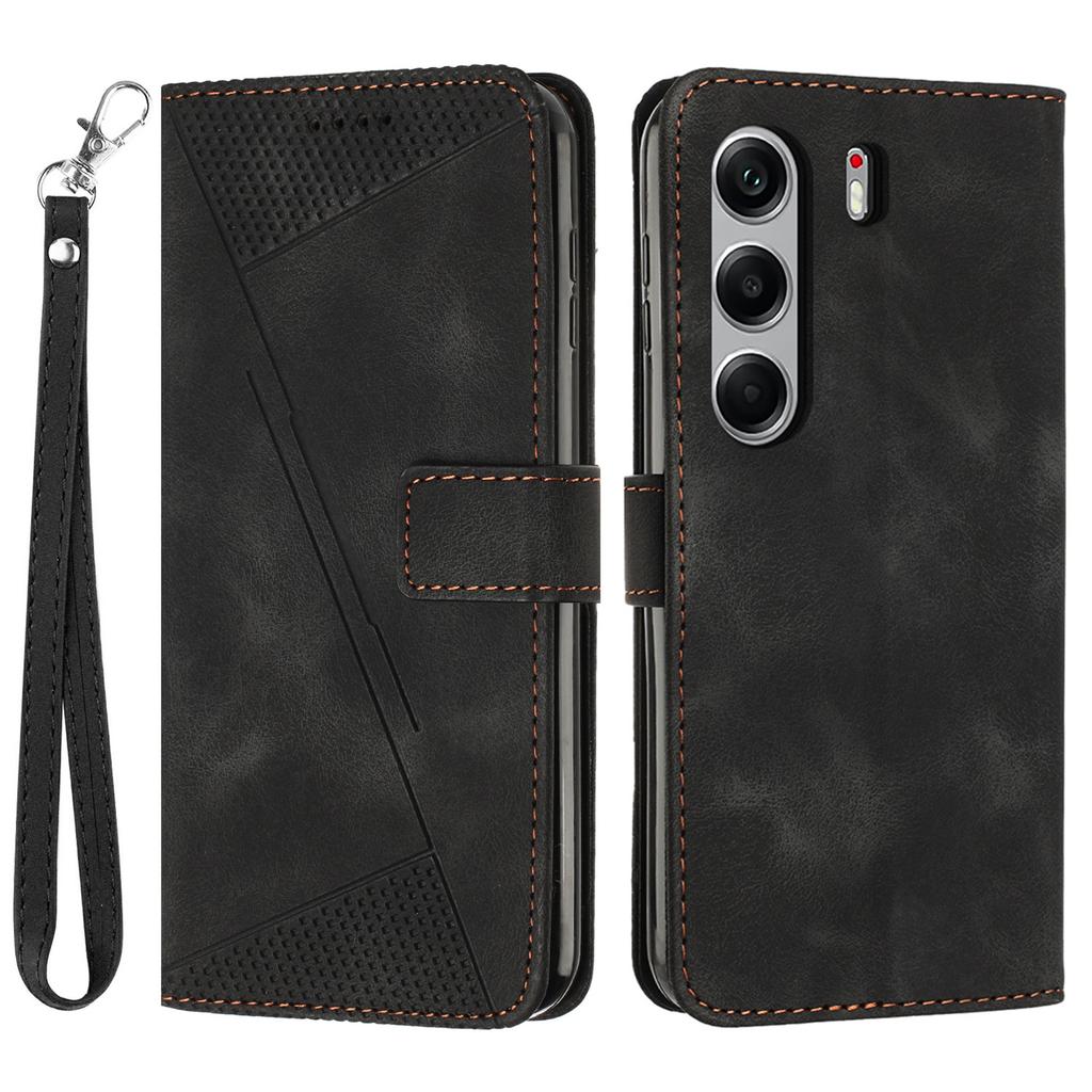 Leather Case for TECNO Camon 40 Pro 4G Imprinted Triangle Phone Cover
