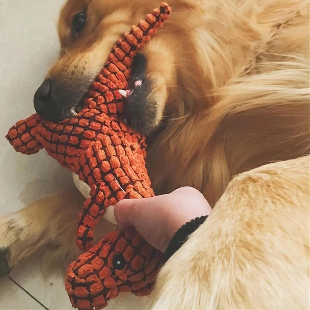 Katzen und Hunde, Plüsch-Dinosaurierspielzeug, interaktives Kauspielzeug für Hunde, Plüschfüllung, Heimtierbedarf für kleine und mittelgroße Hunde, bissfest