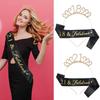 Birthday Number Crown, Headband, and Sash Set for Women: Ages 18, 21, 30, 40, 50, 60, 70