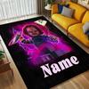 Personalized Name Horror Doll Living Room Non-Slip Area Rug Soft Carpet for Bedroom Playroom Sofa Office Home Decor Doormat