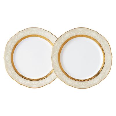 Pair of 23cm Hampshire Gold Accent Plates, Fine Porcelain, P91310/4335