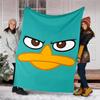 1 Stück Phineas und Ferb2 Thema Decke - Digitaldruck, Polyester, Gemütlich für alle Jahreszeiten, Perfekt für draußen und Reisen