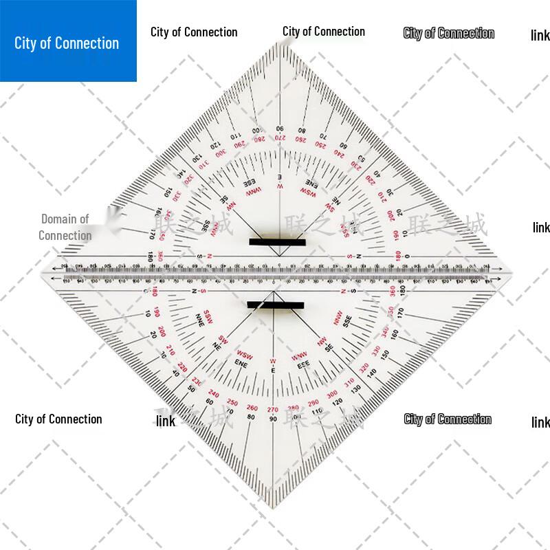 Nautical Navigation Chart Rulers and Protractors