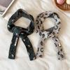 Korean Knitted Leopard Print Wool Blend Scarf Snood
