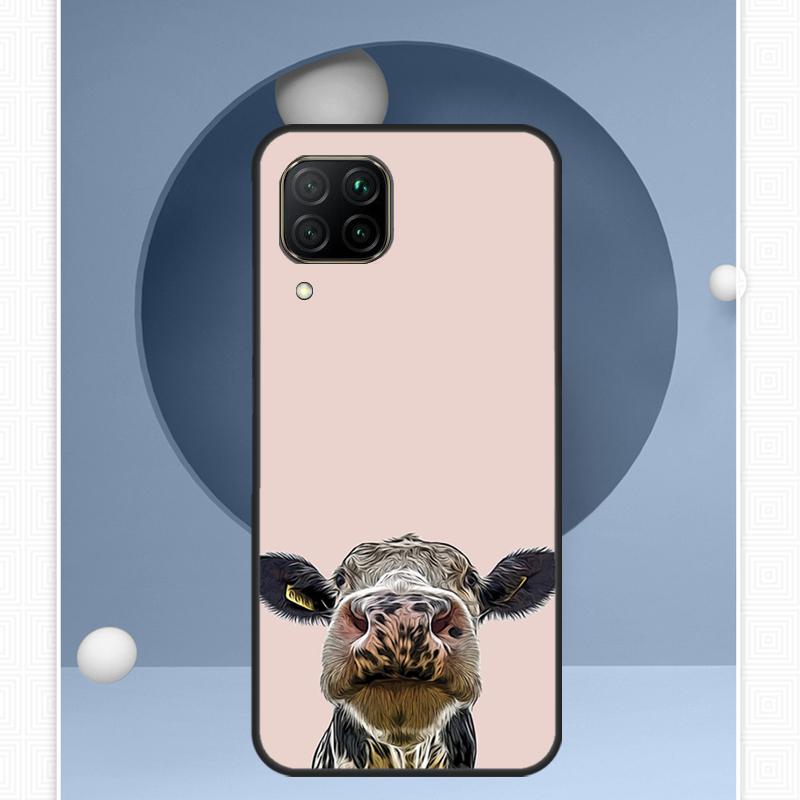 Cute Cow Moo For Huawei Nova Y72 Y90 Y61 Y91 Y60 Y70 12s 12i 11i 8i 9 10 SE P20 P40 Lite P60 P30 Pro Case