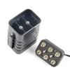 1 Pc 6x18650 12V Rechargeable Battery Pack for Case Waterproof Housing Cover Battery Storage Box with 5.5x2.1mm Adapter