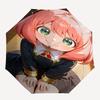 1pc Anime Character Pink Hair Girl with Green Eyes Umbrella, Automatic Open, Foldable Design, Outdoor Use, Festival Gift for Fans, Travel, Daily Use.I