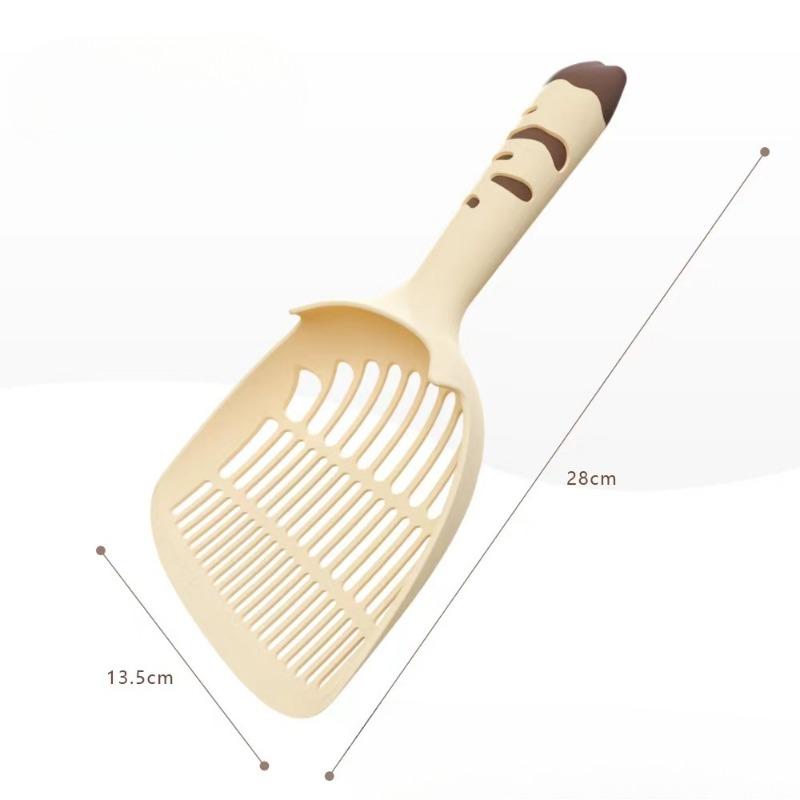 

Large Cat Litter ShovelThickened Large Shovel Surface Durable and Shock-resistant. Cat Poop Shovel Tofu Litter Shovel Pet Cleaning Yellow & Brown коричневый/жёлтый