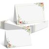10/25/50 Sheets Flowers Name Place Cards Wedding Seating Number Card Table Decor Birthday Party DIY Hand Drawn Greeting Card