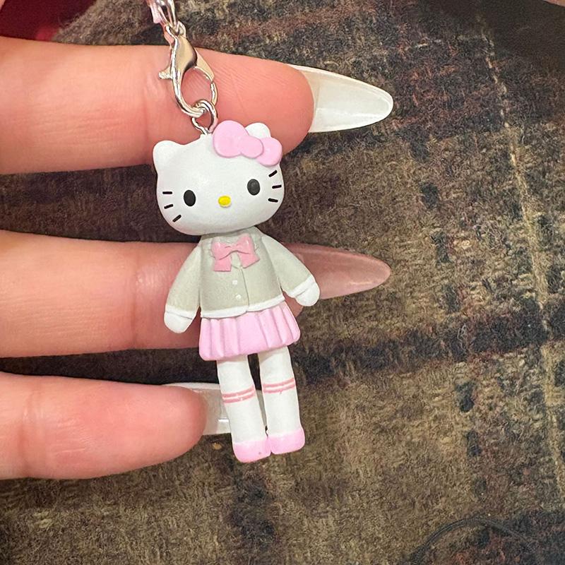 Long Legged s Phone Chain s Long Leg Hellokitty Cartoon Keyring Creative Bag Pendant Keychain on The Phone Gift