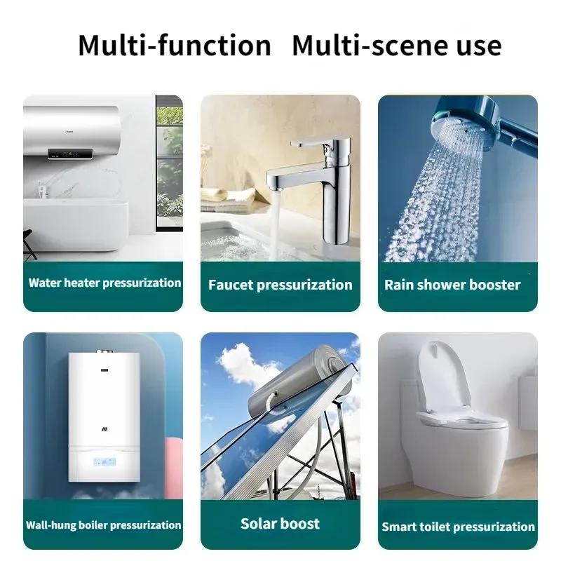 AISITIN Bomba Booster Bomba de Agua sin Escobillas 16m 24v IP56 Pome Controlador de Presión Automático Hogar Aumento Calentador de Agua