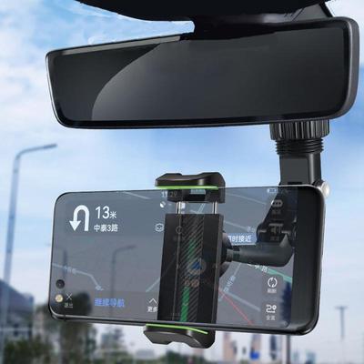 Universal 360 Grad verstellbarer Telefonhalter Auto Rückspiegel Holz Schreibtisch Bett Küchenhalterung für iPhone 15 Pro Max Samsung Galaxy Xiaomi Huawei Oppo Stand
