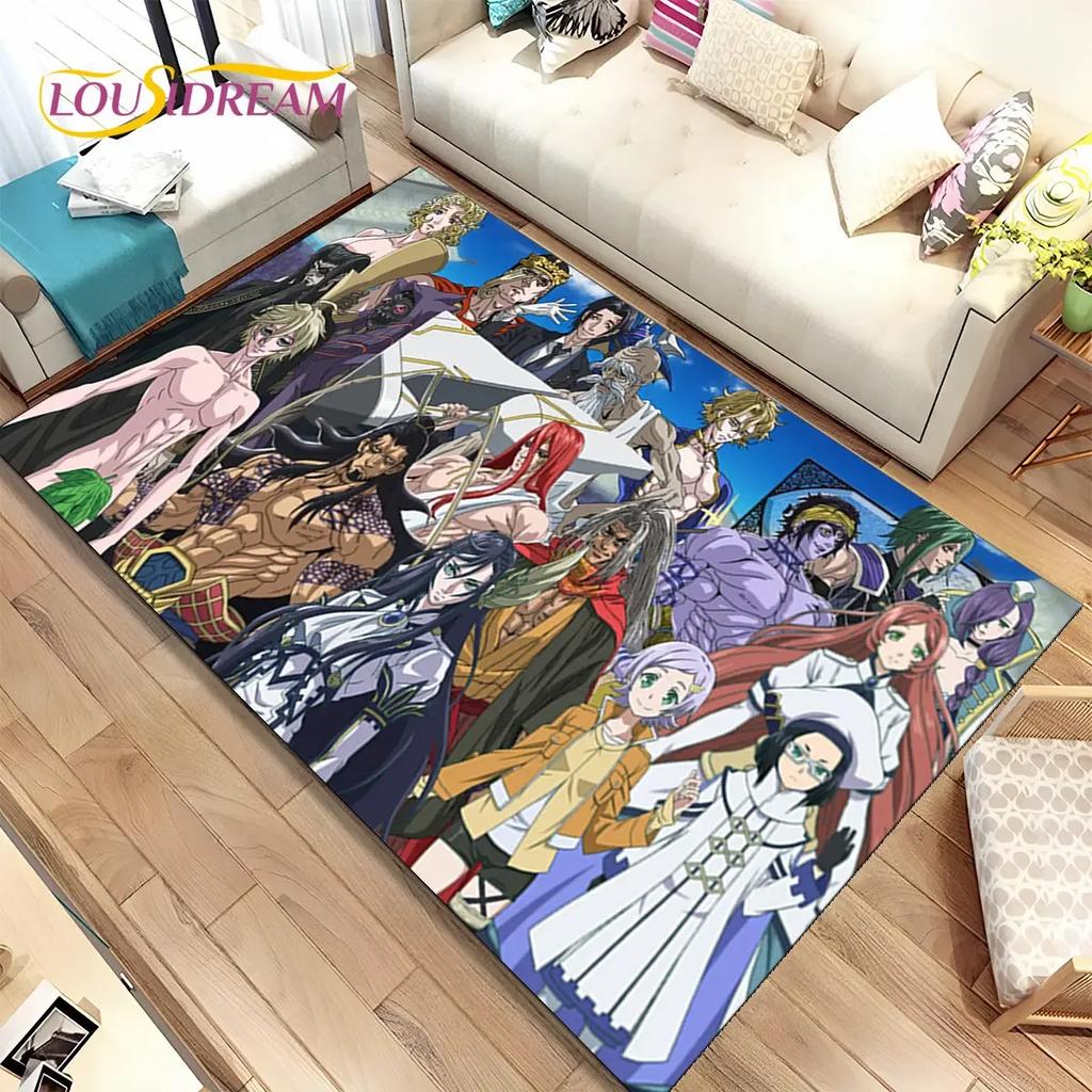 Anime,Record of Ragnarok,Cartoon Area Rug,Carpet Rug for Home Living Room Bedroom Sofa Doormat Decor,Kid play Non-slip Floor Mat
