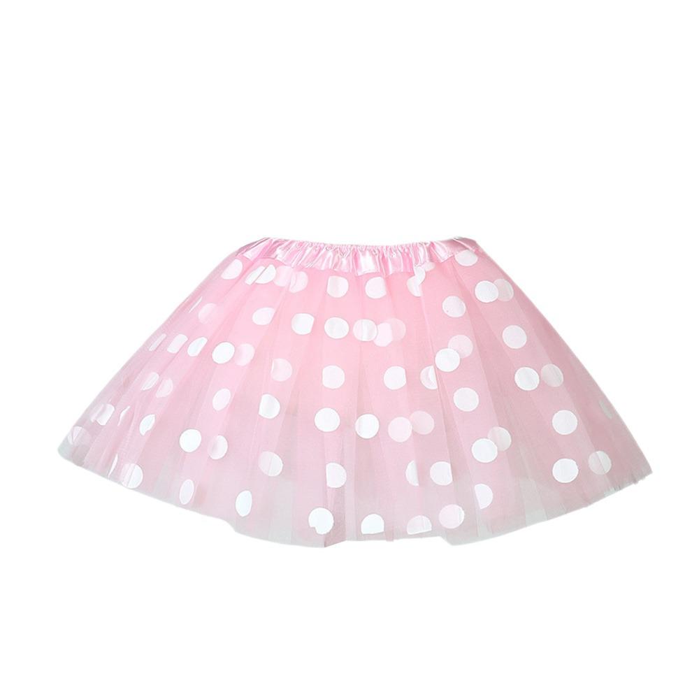 

Юбка-пачка в горошек, тюлевая балетная юбка, модная танцевальная юбка, детская розовый