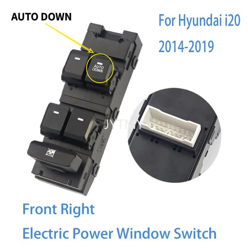 

Car Accessories for Hyundai I20 2014 2015 2016 2017 2018 Front Right Electric Power Window Switch Lifter Control Button New