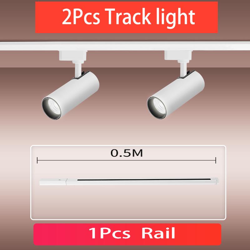 Led Track Light Set Spotlight Track Lamp 220v Shop Lighting Rail 30W Spot Lights For Clothing Store Decoration Luminaire