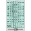 Kokuyo Rotational Stamp Western Numeral Mincho First Issue (8 Series) IS-10-8