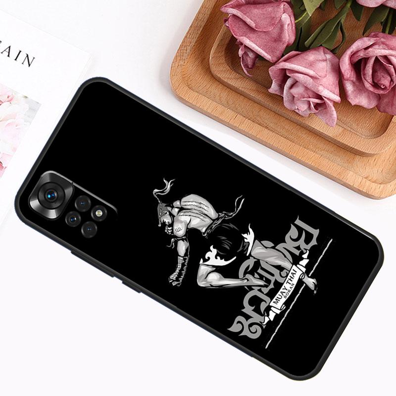 Muay Thai Martial Art Case For Xiaomi Redmi Note 14 12 11 9 10 13 Pro 9S 10S 11S 12S Redmi 13C 14C 10C 12C Cover