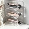 Stackable Design Curling Iron Storage Rack Space-saving Thickened Bathroom Storage Box Transparent Plastic Bottle Storage