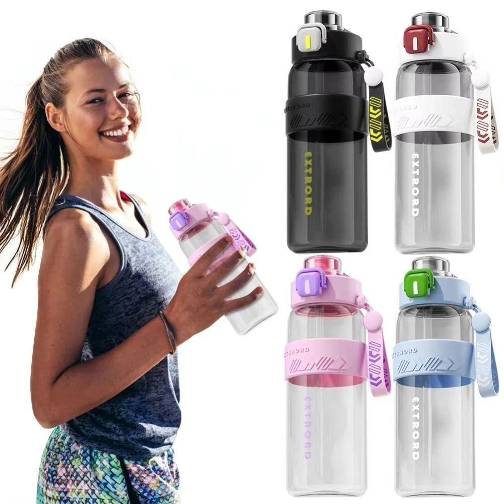 Leakproof Sports Water Bottle Large Capacity Travel Kettle Portable Straw Water Jugs