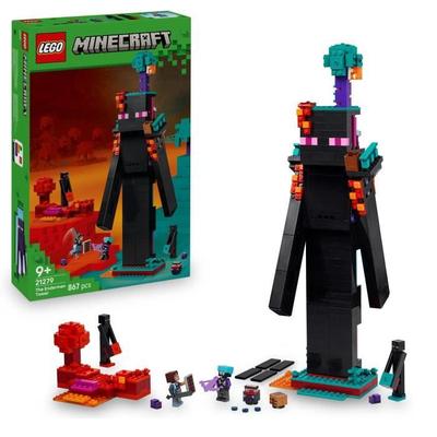 LEGO Minecraft 21279 The Enderman Tower - Construction Set for Boys Ages 9+