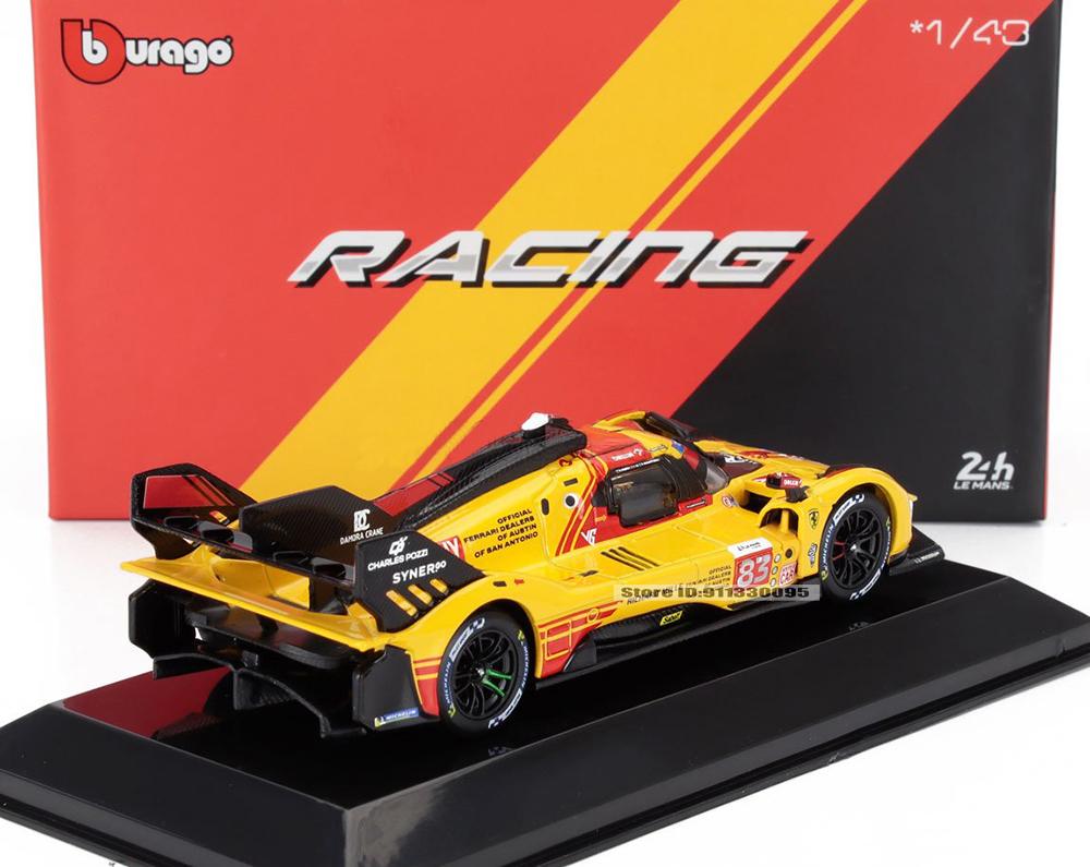 Burago 1:43 2024 Ferrari 499P #50 #83 24 STUNDEN VON LE MANS Luxus Rennsport Die-Cast Modellauto Spielzeug Sammlung Geschenk