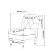 Armless Chair Cover Single Sofa Slipcover Modern Accent Stretch Chair Covers Elastic Cheap Couch Protector Cover For Home Hotel