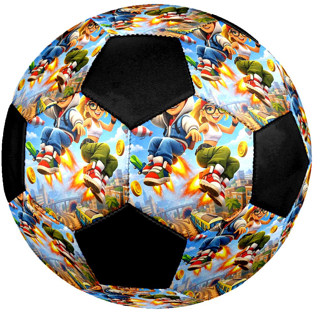 Subway Surfers Theme Size 5 Soccer Ball, Suitable for Both Indoor and Outdoor Matches, a Gift Suitable for Everyone.