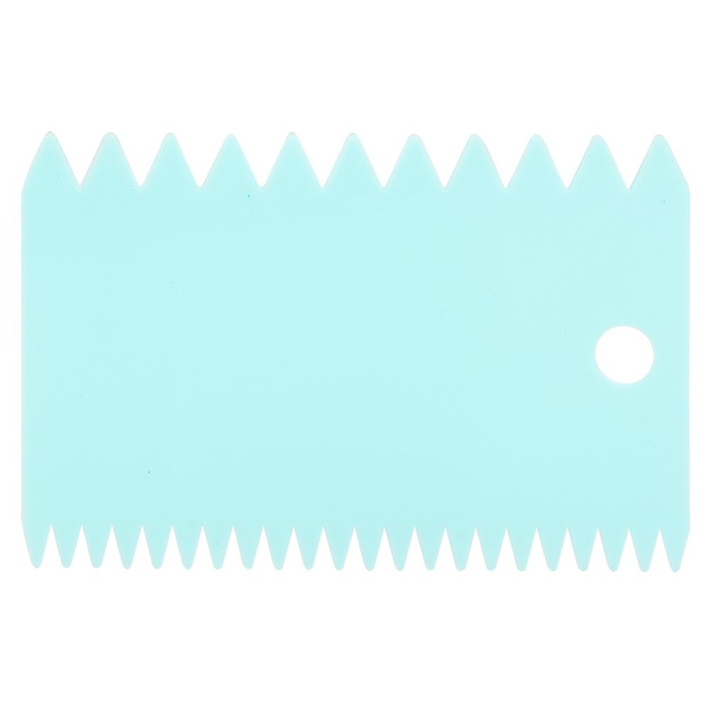 3Pcs Baking Scrapers Cream Spatulas Pastry Tools Soft Pastry Scraper Kitchen (Blue)