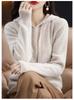Women's 100% Cashmere Wool Hooded Sweater: Cozy Autumn/Winter Knitwear with Large Hood, Plus Size Options Available.