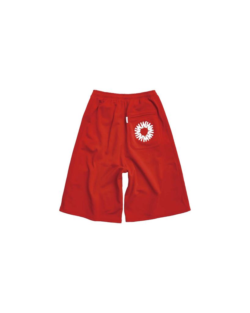 999Hyumeoniti Track Bermuda Sweat Shorts (Red)