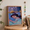 Disney Sleeping Princess DIY Oil Painting Art Painting Kit Home Wall Decor Handmade Gift  Beautiful Jasmine Bedtime Room Ornament