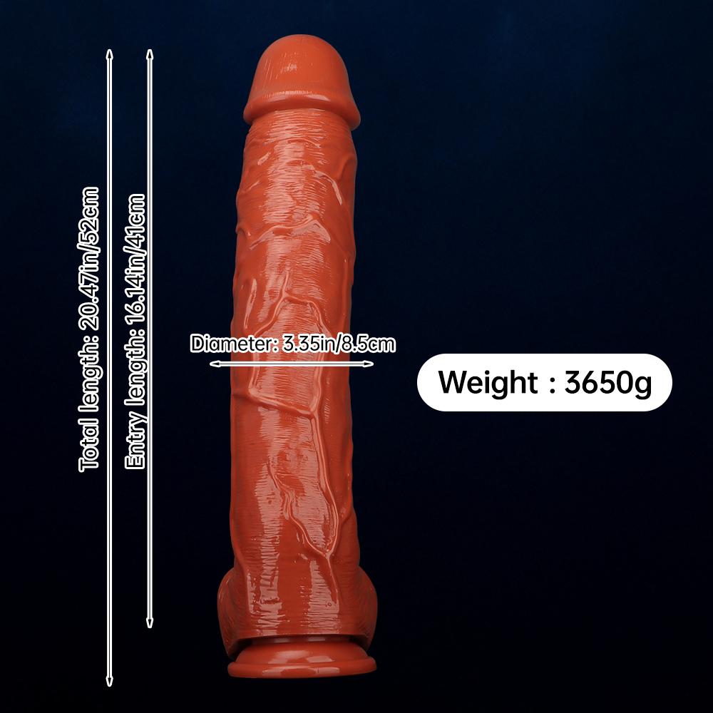 52cm PVC Giant Dildo Butt Plug Sex Toys Strap on Penis Big Dick Realistic Cock Fisting Masturbator BDSM