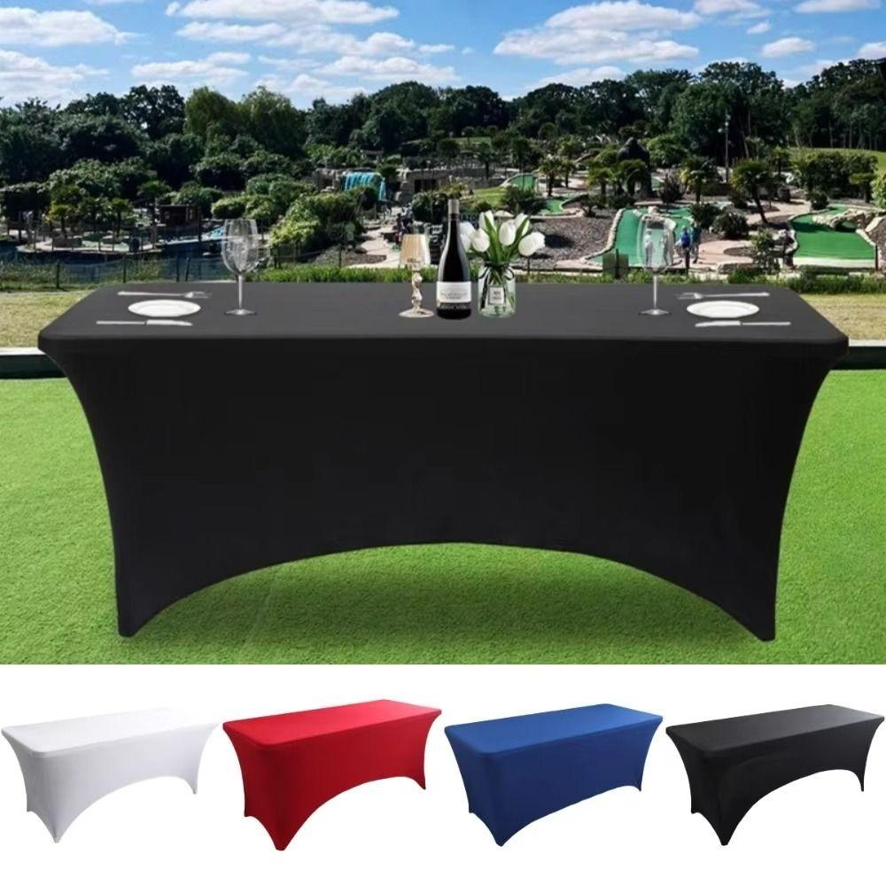 Tight Fitted Spandex Tablecloth 6FT/4FT Cocktail Table Decoration Table Cover  Party Banquet