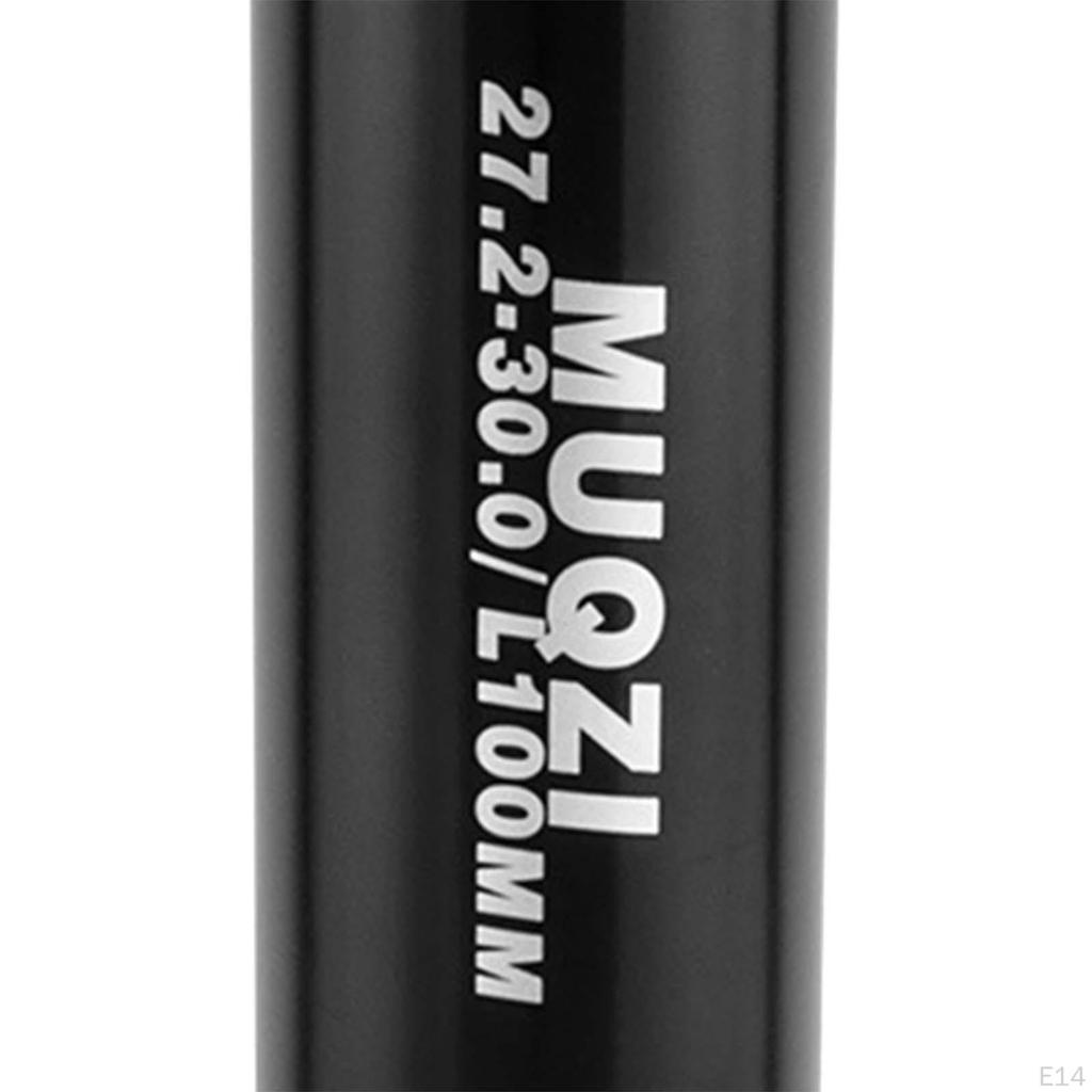 Bike Seat Post Shim Reducing Sleeve Extended 100mm Long Conversion Converter for Mountain BMX