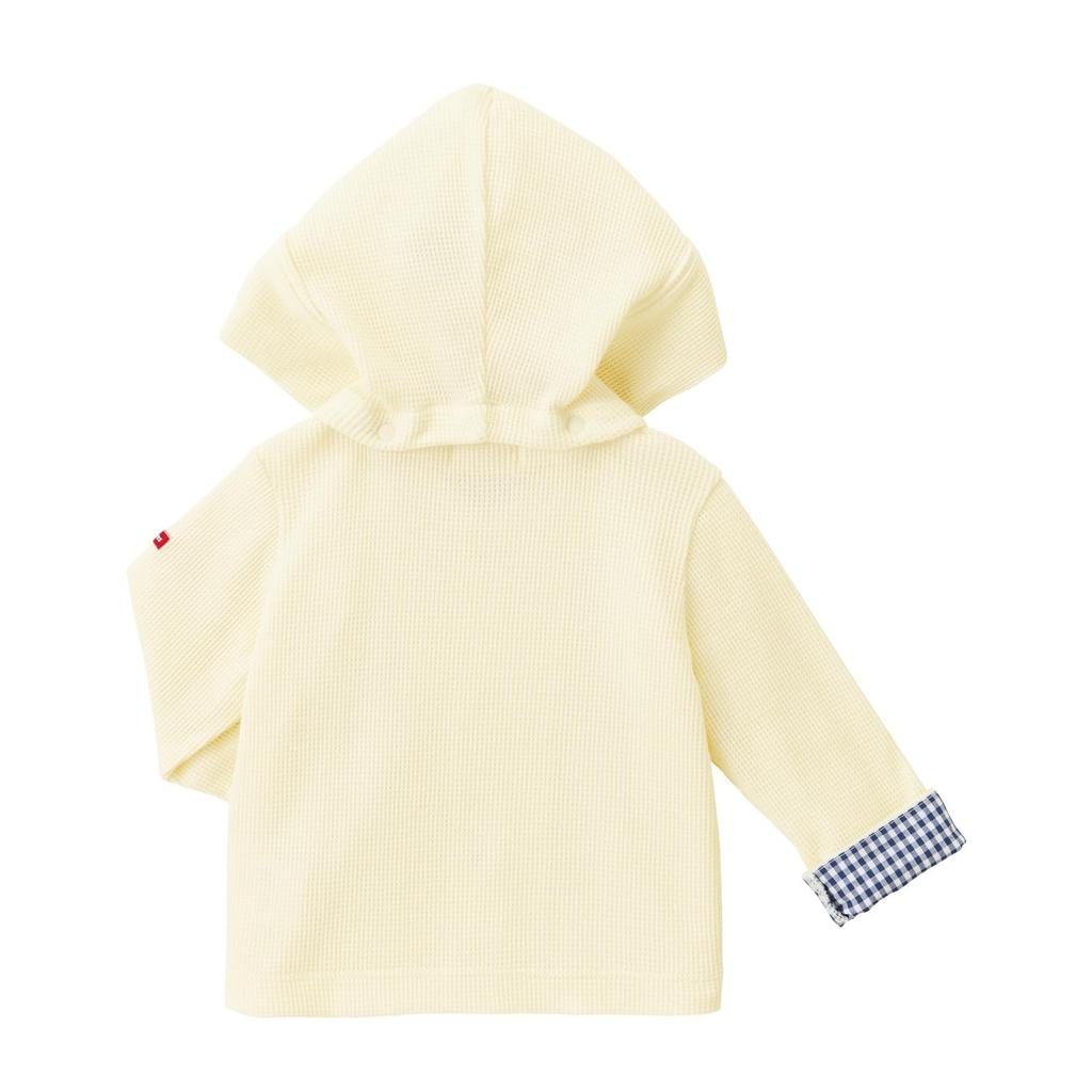 Sudadera con capucha MIKIHOUSE HOT BISCUITS para niños y talla LL Producto para niñas, Marfil, (100-110cm), Código 73-3705-490