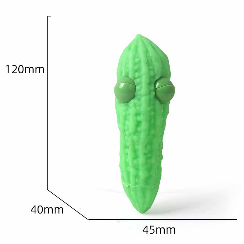 Novelty Simulation Dog Egg Vegetable Squeeze Convex Eye Toys Creative Children's Stress Relieving Toys Pinch Music Fidget Toys