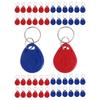ABUL-50Pcs 125 Khz Proximity ID Card RFID Keyfob Access Control Key For Door Entry Access Control System TK4100