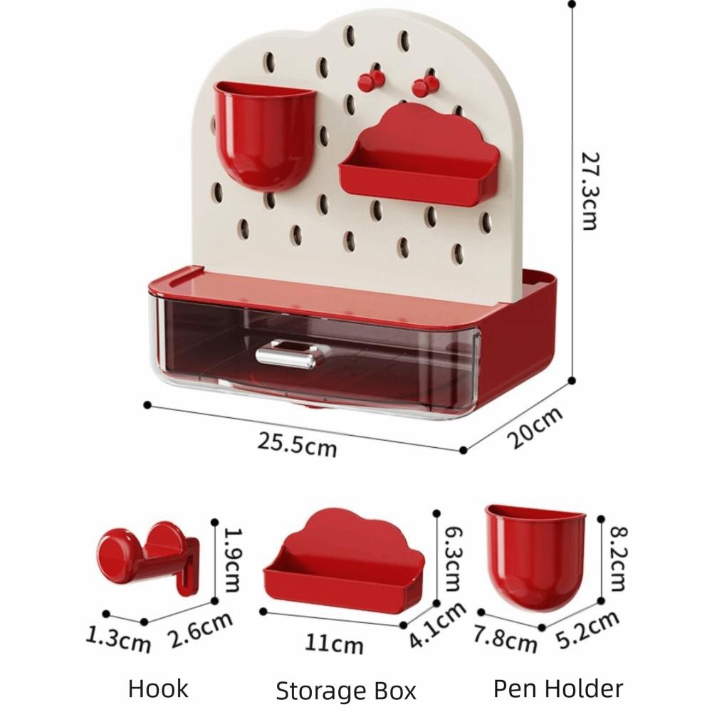 With Drawers Cave Board Stand Multifunctional Desk Organizer Space Saving Pen Holder  Workstation