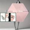 Mini Pocket Flat Umbrella UPF 50 Plus UV Protection 6 Ribs Foldable Portable Travel Sunshade Compact Flat Parasol