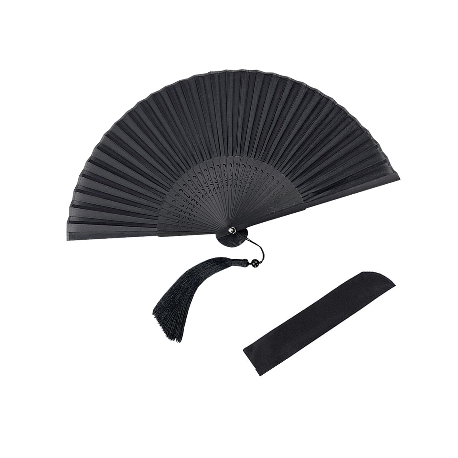 

Черный Складной Стильный и Фейерверки Японский Кабуки Летняя Жара Подарочная Коробка [QMDUQMYZ] Мужской Веер, Популярный, Высококачественный, Джентльменский, Юката,