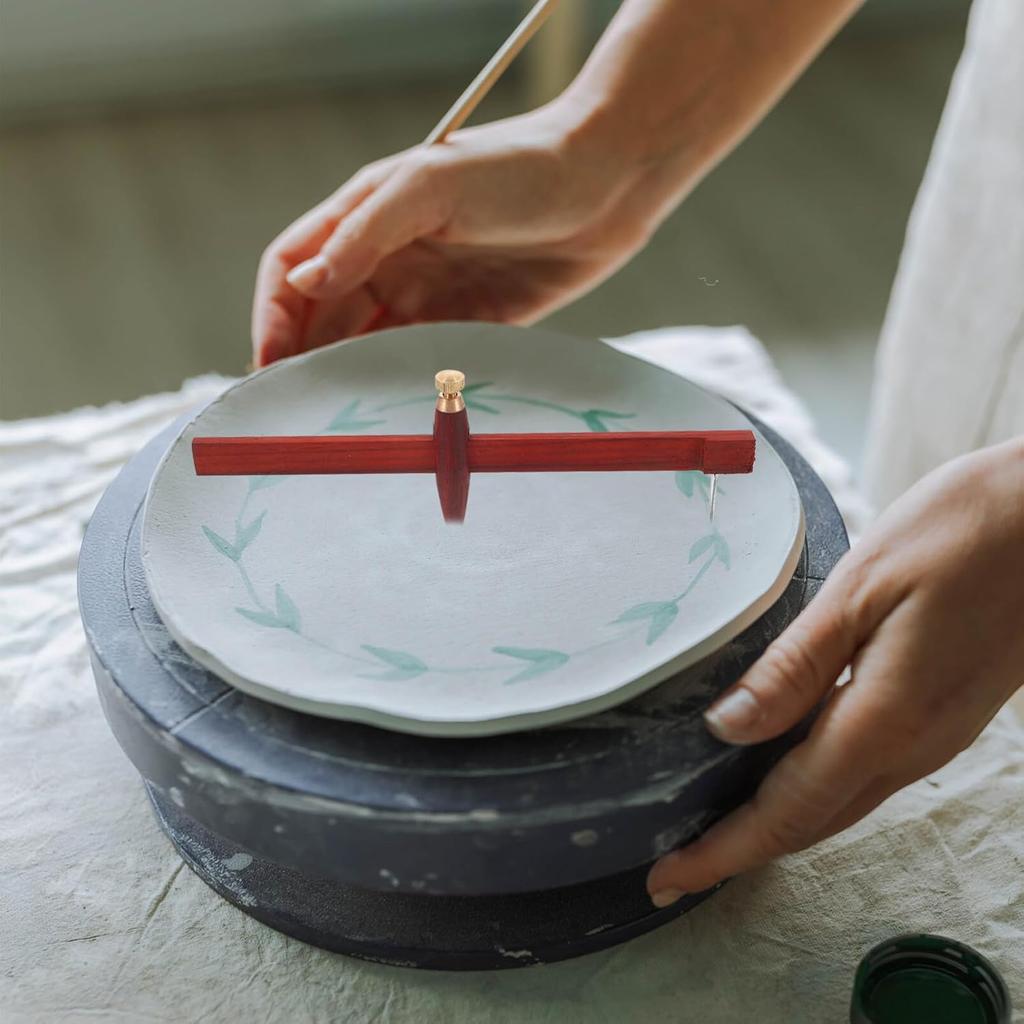 EXCEART Pottery Clay Compass Circle Cutter Tool Reusable Drawing Compass for Crafts Compact Pottery Tool for Clay Projects and Sculpture for Accurate